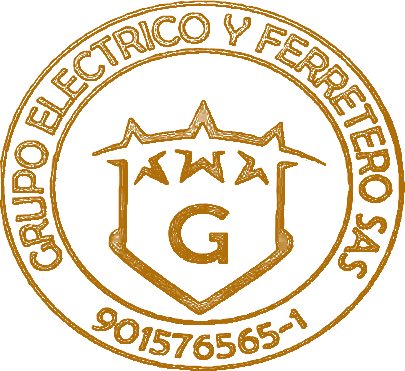 Sello de Grupo Eléctrico y Ferretero S.A.S., NIT 901.576.565-1